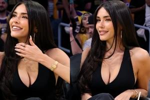 火辣性感！“啤酒妹”觀戰湖人曾約會格里芬+貝克漢姆大兒子