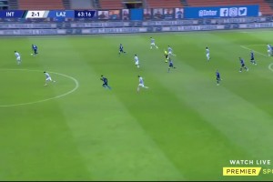 名場面：情人節比賽盧卡庫助攻勞塔羅進球，然后場上“秀恩愛”！