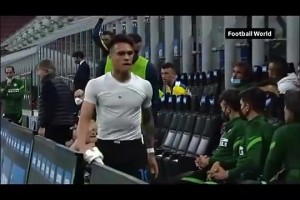 真生氣了~當年孔蒂換下勞塔羅，阿根廷公牛替補席當場發飆