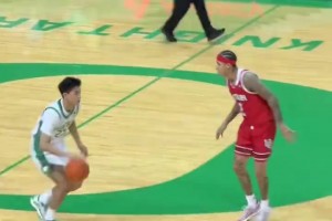 很默契！林葳和白人大個隊友打出配合，助攻后者輕松吃餅2+1！